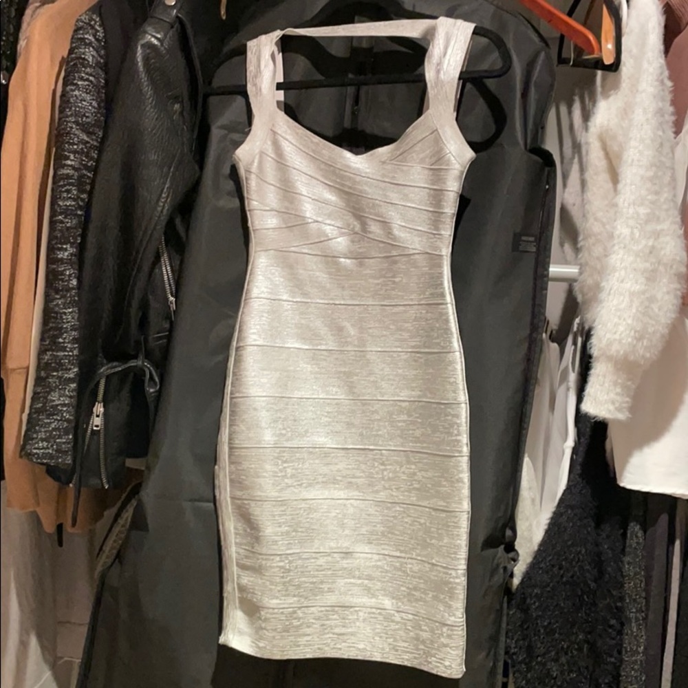 Silver Bodycon Dress